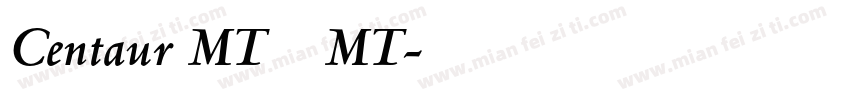 Centaur MT 半人马MT字体转换